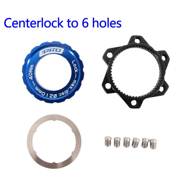 DJC Centerlock to 6 holes Rotor Adapter with Lockring Bike Adapter for