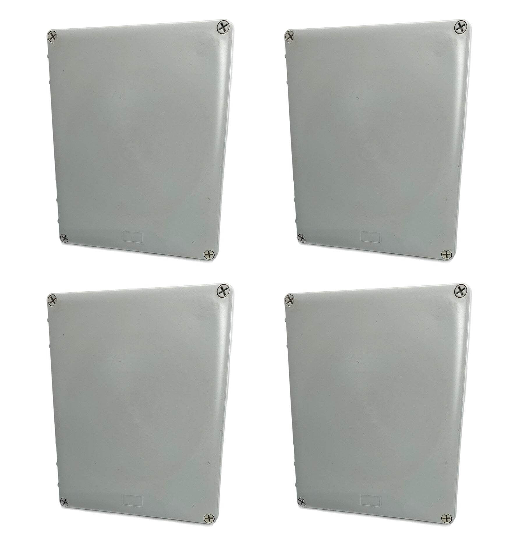 DJC Supply Co. 12"x10"x4" PS Plastic Weather & Dust Proof Junction Conduit Box Electronics Enclosure 4 Pack