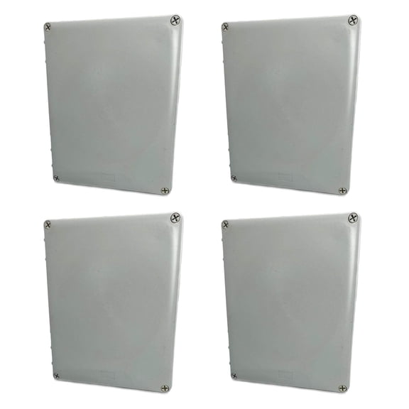 DJC Supply Co. 12"x10"x4" PS Plastic Weather & Dust Proof Junction Conduit Box Electronics Enclosure 4 Pack