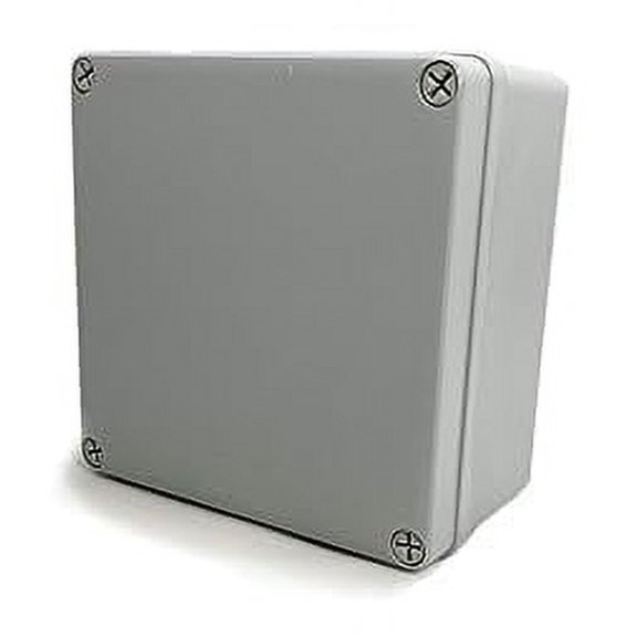 DJC Supply Co. 4" x 4" x 2.4" Weather & Dust Proof PS Plastic Junction Conduit Box Electronics Enclosure 1 Pack