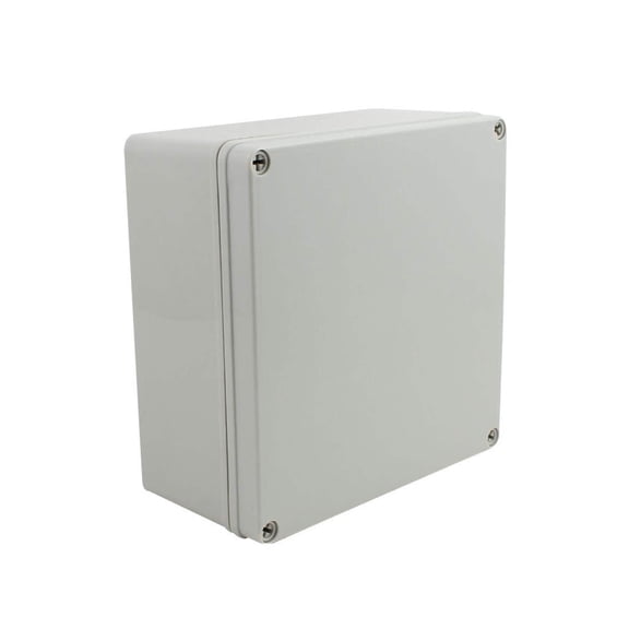 DJC Supply Co. 8" x8" x4" Weather & Dust Proof IP65 PS Plastic Universal Electrical Junction Conduit Box and DIY Project Enclosure, Use for Outdoor and Indoor (1 Pack)