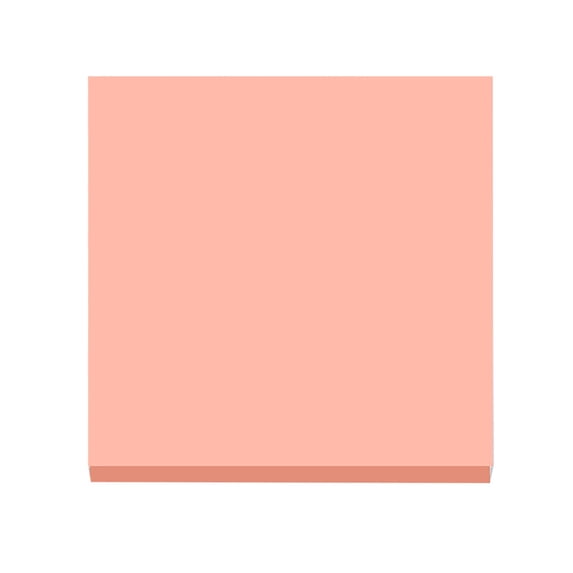 DJDL 1Pc 3x3 Sticky Notes, Pastel Sticky Notes, Low Glare Sticky Notes, Gel Pen Friendly Sticky Notes, for Bullet Journal Supplies and Dorm Room Essentials, 100 Sheets