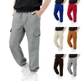 thumbnail image 1 of DJDLJWCJ Boys Cargo Sweatpants 10-12 Kids Straight Leg Elastic Waist Athletic Pants Pull On Casual Pants Red Size 10, 1 of 6