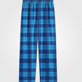 thumbnail image 1 of DJDLJWCJ Boys Casual Pants Elastic Waist Plaid Print Straight Leg Pants Comforty Lightweight Long Trousers Navy Size 4T, 1 of 7