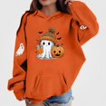 thumbnail image 1 of DJDLJWCJ Boys Halloween Graphic Hoodie Kids Halloween Print Pullover Sweatshirts, Fun Casual Fall Festival Tops Orange Size 10, 1 of 5
