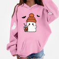 thumbnail image 1 of DJDLJWCJ Boys Halloween Graphic Hoodie Kids Halloween Print Pullover Sweatshirts, Fun Casual Fall Festival Tops Pink Size 7, 1 of 5