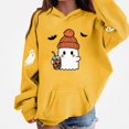 thumbnail image 1 of DJDLJWCJ Boys Halloween Graphic Hoodie Kids Halloween Print Pullover Sweatshirts, Fun Casual Fall Festival Tops Yellow Size 10, 1 of 5
