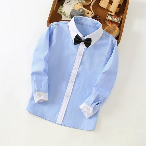 DJDLJWCJ Boys Long Sleeve Button Down Dress Shirts Summer Fashion Solid Short Sleeve Lapel Shirt Black 4XL