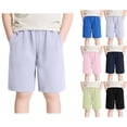 thumbnail image 1 of DJDLJWCJ Boys School Uniform Shorts Boy Summer Short Pants Lightweight Kids Casual Shorts, Gray 14-15 T, 1 of 7