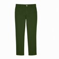 thumbnail image 1 of DJDLJWCJ Boys School Unofrom Pants Straight Leg Solid Color Dress Pants Side Pocket Pull On Suit Pants Green Size 5T, 1 of 9