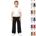 thumbnail image 1 of DJDLJWCJ Boys Solid Sweatpants Elastic Waist Casual Athletic Trousers Side Pockets Kids Sports Pants for School Black Size 14, 1 of 8