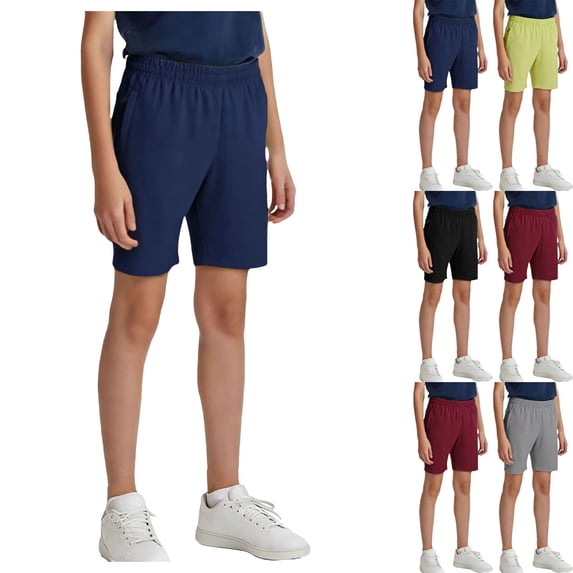 DJDLJWCJ Boys Summer Shorts for Boy High Waisted Short Pants Casual Outdoor Kids Sports Shorts, Blue 9-10T