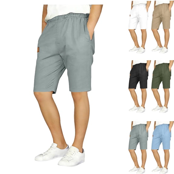 DJDLJWCJ Boys Summer Shorts for Boy High Waisted Short Pants Casual Outdoor Kids Sports Shorts, Gray 7-8T