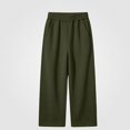 thumbnail image 1 of DJDLJWCJ Casual Sweatpants for Boys Elastic Waist Lightweight Straight Pants Stretch Soft Hiking Trousers Green Size 12, 1 of 7