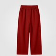 thumbnail image 1 of DJDLJWCJ Casual Sweatpants for Boys Elastic Waist Lightweight Straight Pants Stretch Soft Hiking Trousers Red Size 14, 1 of 7