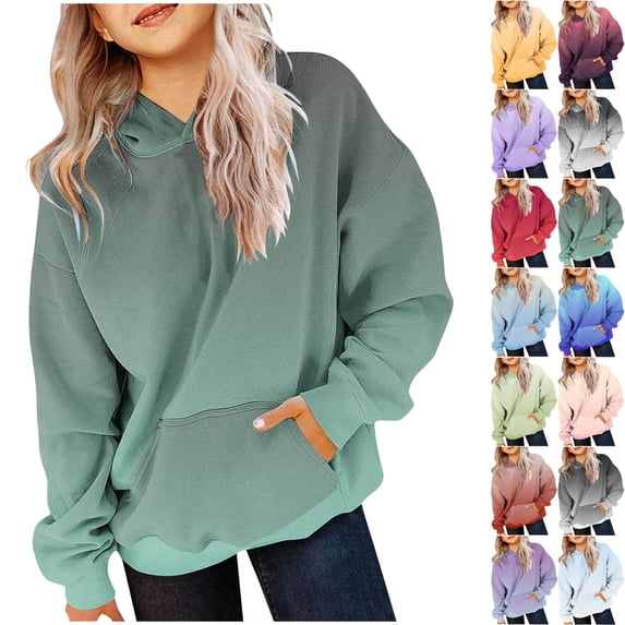 DJDLJWCJ Girls Casual Hoodie Long Sleeve Stretch Soft Pullover Hood with Pocke Loose Fit Hooded Sweatshirt Army Green Size 4T