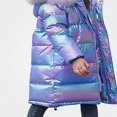 thumbnail image 1 of DJDLJWCJ Girls Long Winter Quilted Coat with Hood Thicken Warm Windproof Quilted Down Jacket Girls Puffer Jacket Purple Size 4T, 1 of 6