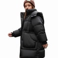 thumbnail image 1 of DJDLJWCJ Girls Parka Coat Winter Windproof Thicken Warm Quilted Down Jacket Girls Puffer Jacket Black Size 11, 1 of 9