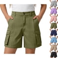 thumbnail image 1 of DJDLJWCJ Girls School Uniform Shorts Elastic Waist Relaxed Fit Athletic Shorts with Side Pocket Summer Shorts Army Green Size 9, 1 of 9