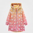thumbnail image 1 of DJDLJWCJ Girls Windbreaker Jacket Cute Print Fleece Lined Windproof Winter Coat Thickened Thermal Jacket Yellow Size 10, 1 of 6
