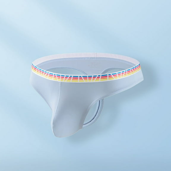 DJDLJWCJ Mens Briefs Underwear Low Waist Soft Thin Underpants Sky Blue 2XL