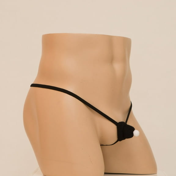 DJDLJWCJ Mens Briefs Underwear Soft Light Thin Solid, Underpants Black Free Size