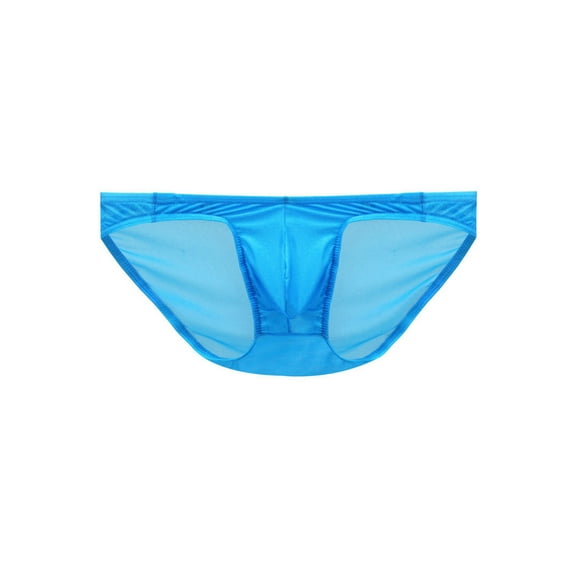 DJDLJWCJ Mens Briefs Underwear Soft Light Thin Solid, Underpants Blue XL