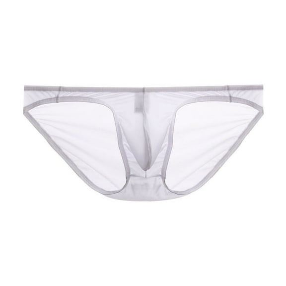 DJDLJWCJ Mens Briefs Underwear Soft Light Thin Solid, Underpants White 2XL