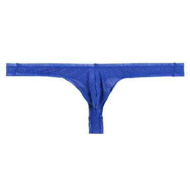DJDLJWCJ Mens Sexy Briefs Underwear Stretch Solid, Underpants Blue S