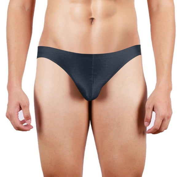 DJDLJWCJ Mens Thongs Underwear G-String Soft Solid Stretch, Underpants Black L