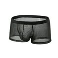 thumbnail image 1 of DJDLJWCJ Mens Underwear Boxer Briefs Breathable Mesh Seductive, Underpant Black 2XL, 1 of 4