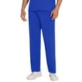 thumbnail image 1 of DJDLJWCJ Scrub Pants for Men Elastic Waist Solid Straight Leg Pants Nurse Uniform Comfortable Work Pants Blue 3XL, 1 of 8