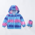 thumbnail image 1 of DJDLJWCJ Teen Girls Windproof Jacket Cute Print Zip Up Jacket Long Sleeve Windbreaker Jacket Blue Size 11, 1 of 9