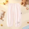 thumbnail image 1 of DJDLJWCJ Toddler Boys Joggers Pants Elastic Waist Stretch Casual Pants Solid Color Lightweight Pants Pink Size 3T, 1 of 7