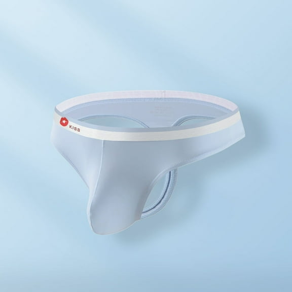 DJDLJWCJ Underwear for Men Ice Silk Solid Gym Underpants Sky Blue XL