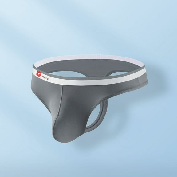 DJDLJWCJ Underwear for Men Low Waist Elastic Soft Underpants Dark Gray M