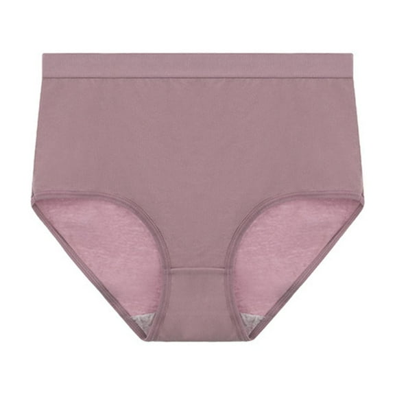 DJDLJWCJ Underwear for Women Plus Size Mid Waist Breathable Seamless Lightweight, Panties for Women Hot Pink 2XL