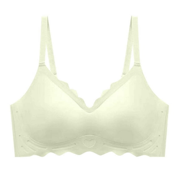 DJDLJWCJ Women Bras Plus Size Comfortable Lingerie Steelring Breathable Lightweight, Sports Bras Green L