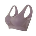 thumbnail image 1 of DJDLJWCJ Womens Sports Bras Solid Breathable Seamless Bras Lightweight Thin Strap, Sleepwear Pants Gray 5XL, 1 of 3