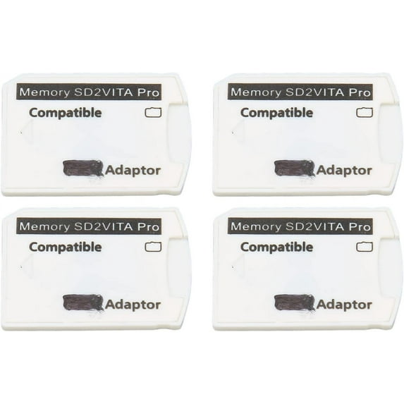 DJH-4Pcs Memory Card Adapter for PSV, Micro Storage Card Adapter for PS Vita 1000 2000 for PS, Replaces Expensive PS Vita Memory Card-1