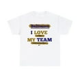 thumbnail image 1 of DJH Apparel | Baltimore: I LOVE MY TEAM Sports Unisex T=shirt, 1 of 6