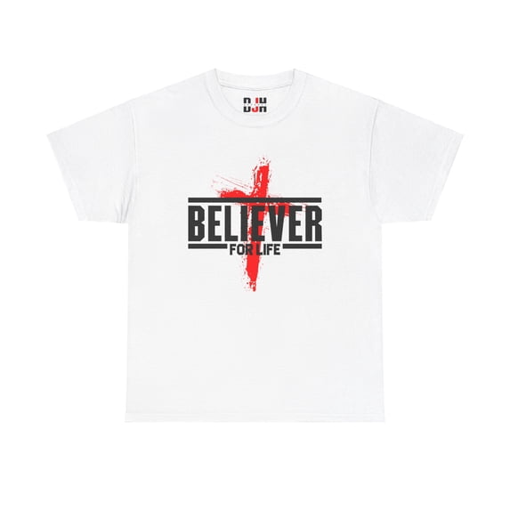 DJH Apparel | Believer For Life Christian Unisex T-shirt