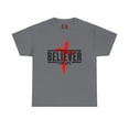 thumbnail image 1 of DJH Apparel | Believer For Life Christian Unisex T-shirt, 1 of 5
