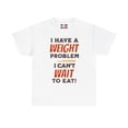thumbnail image 1 of DJH Apparel | Can't Wait To Eat Funny Comical Unisex T-shirt, 1 of 5