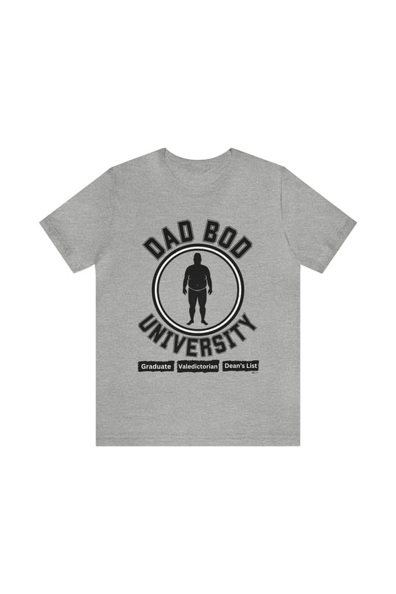 DJH Apparel | Dad Bod University Funny Comical Tee
