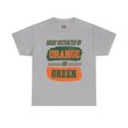 thumbnail image 1 of DJH Apparel | Easily Distracted By Orange & Green Sports Unisex Cotton Tee, 1 of 6
