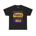 thumbnail image 1 of DJH Apparel | Easily Distracted By Purple & Gold Sports Unisex Cotton Tee, 1 of 5