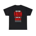 thumbnail image 1 of DJH Apparel | Feed Your Faith Starve Your Doubts Inspirational Unisex Tee, 1 of 4