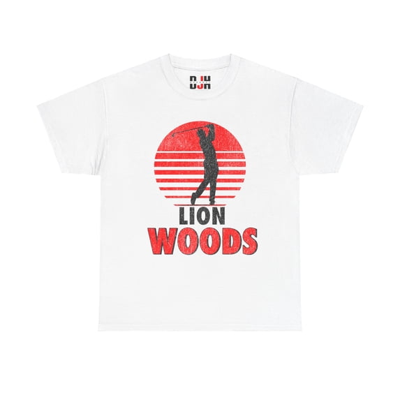 DJH Apparel | Funny LION Woods Knockoff Comical Athletic Unisex T-shirt