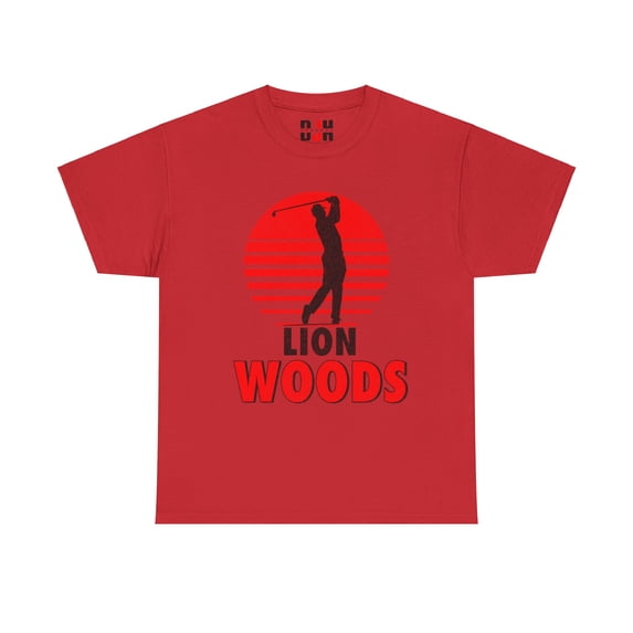 DJH Apparel | Funny LION Woods Knockoff Comical Athletic Unisex T-shirt